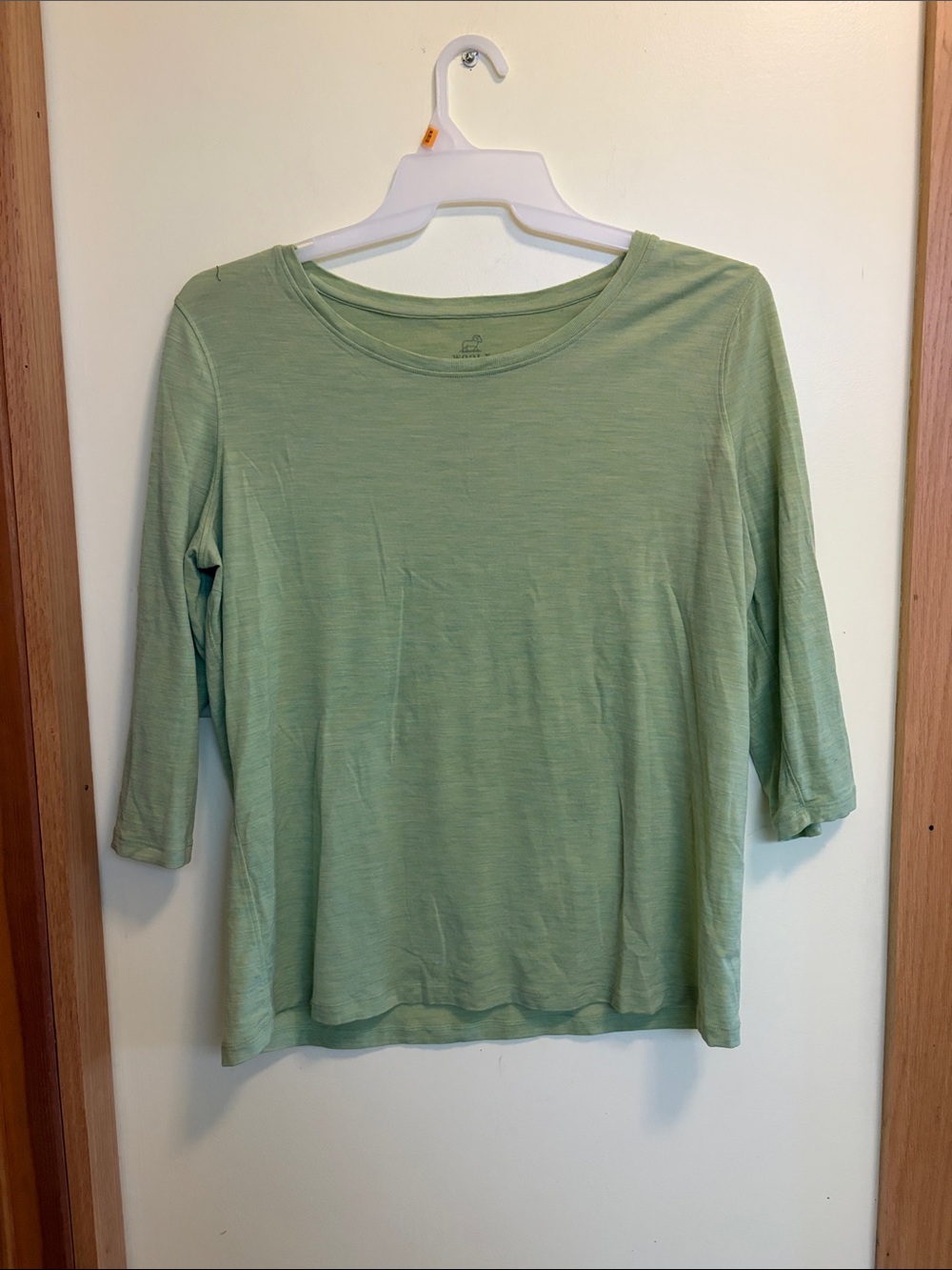 Woolx Women's Scoop Neck Long Sleeve Top - Light Sage